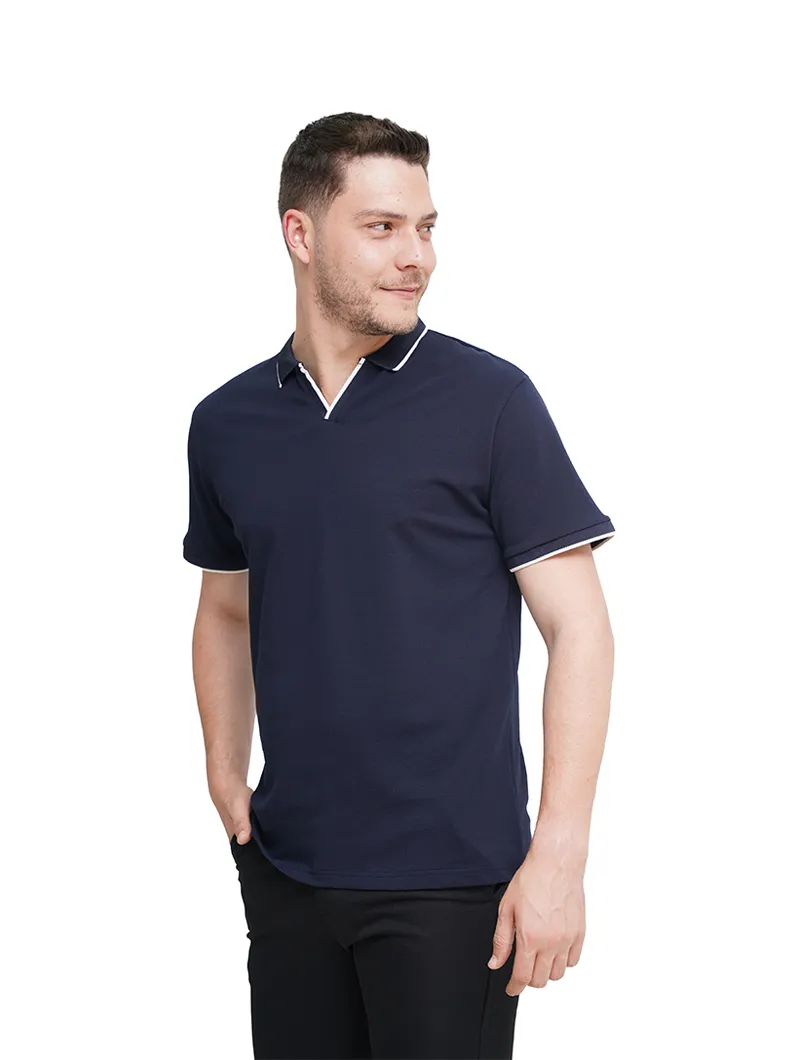 Polo en piqué de coton